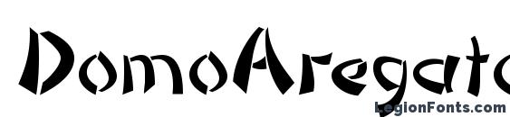 шрифт DomoAregato Normal, бесплатный шрифт DomoAregato Normal, предварительный просмотр шрифта DomoAregato Normal