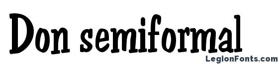 Don semiformal font, free Don semiformal font, preview Don semiformal font