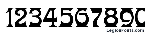Donaldina Normal Font, Number Fonts