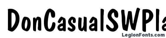 DonCasualSWPlain font, free DonCasualSWPlain font, preview DonCasualSWPlain font