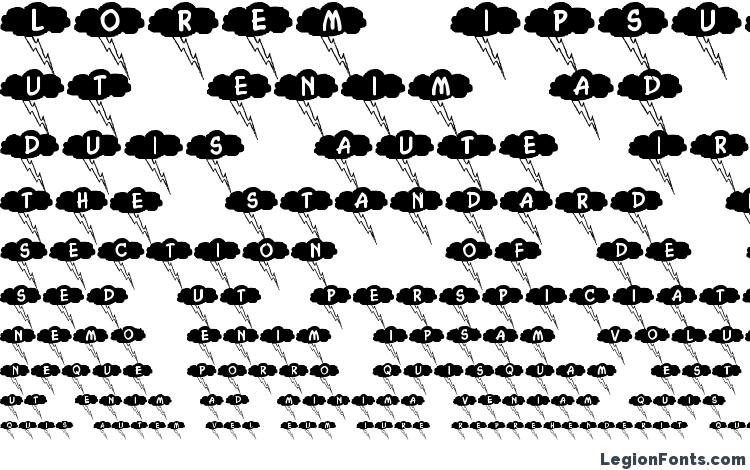 specimens Donnerwetter font, sample Donnerwetter font, an example of writing Donnerwetter font, review Donnerwetter font, preview Donnerwetter font, Donnerwetter font