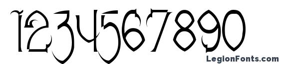 Donrees Claws Font, Number Fonts