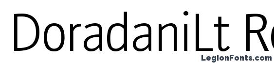 шрифт DoradaniLt Regular, бесплатный шрифт DoradaniLt Regular, предварительный просмотр шрифта DoradaniLt Regular
