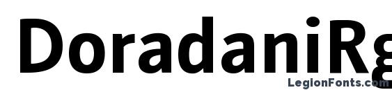 шрифт DoradaniRg Bold, бесплатный шрифт DoradaniRg Bold, предварительный просмотр шрифта DoradaniRg Bold
