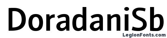 шрифт DoradaniSb Regular, бесплатный шрифт DoradaniSb Regular, предварительный просмотр шрифта DoradaniSb Regular