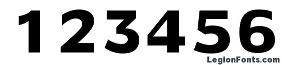 Doric LT Bold Font, Number Fonts