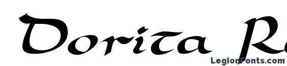 Dorita Regular DB font, free Dorita Regular DB font, preview Dorita Regular DB font