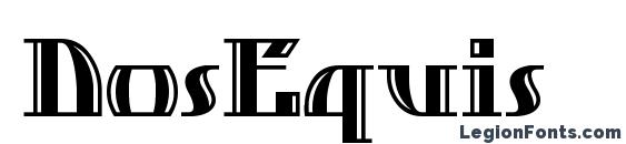 DosEquis Font, Serif Fonts
