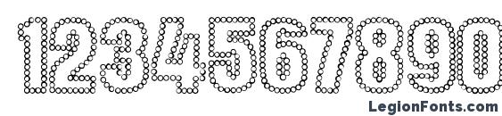 Dot trail Font, Number Fonts