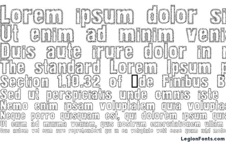 specimens Dot trail font, sample Dot trail font, an example of writing Dot trail font, review Dot trail font, preview Dot trail font, Dot trail font