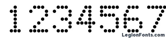 Dotmatrix regular Font, Number Fonts