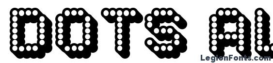 Dots all for now 3d jl font, free Dots all for now 3d jl font, preview Dots all for now 3d jl font
