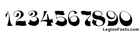 DownWind Font, Number Fonts