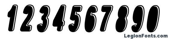 dPopper Italic Font, Number Fonts