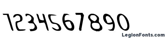 Drafting Table Leftalic Font, Number Fonts