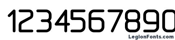 DraftWerk Bold Font, Number Fonts