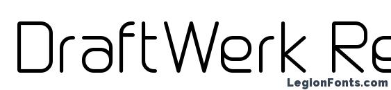DraftWerk Regular Font