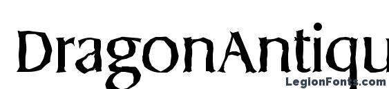 DragonAntique Regular font, free DragonAntique Regular font, preview DragonAntique Regular font