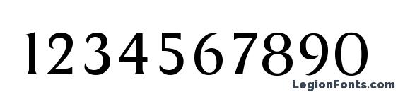 DragonSerial Light Regular Font, Number Fonts