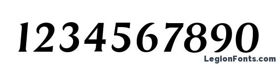 DragonSerial Medium Italic Font, Number Fonts