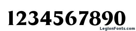 DragonSerial Xbold Regular Font, Number Fonts