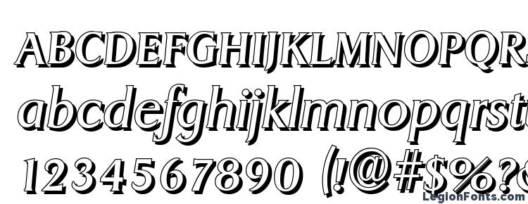 глифы шрифта DragonShadow Italic, символы шрифта DragonShadow Italic, символьная карта шрифта DragonShadow Italic, предварительный просмотр шрифта DragonShadow Italic, алфавит шрифта DragonShadow Italic, шрифт DragonShadow Italic