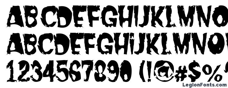glyphs Dread font, сharacters Dread font, symbols Dread font, character map Dread font, preview Dread font, abc Dread font, Dread font