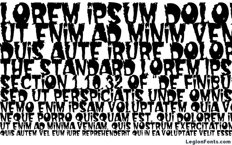 specimens Dread font, sample Dread font, an example of writing Dread font, review Dread font, preview Dread font, Dread font