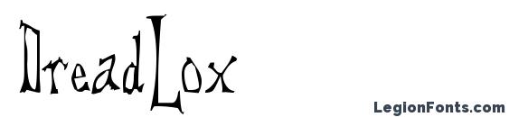 DreadLox font, free DreadLox font, preview DreadLox font