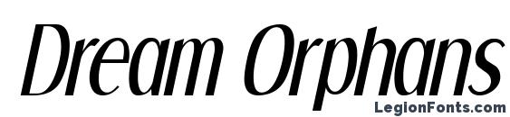 шрифт Dream Orphans Italic, бесплатный шрифт Dream Orphans Italic, предварительный просмотр шрифта Dream Orphans Italic