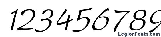 Dreamerone italic Font, Number Fonts