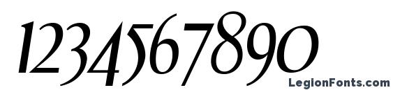 DreamOrphans Italic Font, Number Fonts