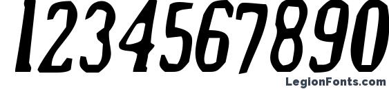 Drek normalitalic Font, Number Fonts