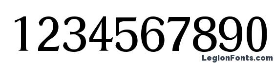 Dressel Light Regular Font, Number Fonts
