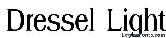Dressel Light Regular font, free Dressel Light Regular font, preview Dressel Light Regular font