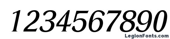 DresselLight Italic Font, Number Fonts