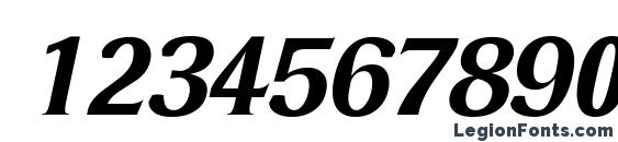 DresselMedium Italic Font, Number Fonts