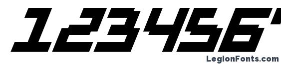 Drid Herder Solid Italic Font, Number Fonts