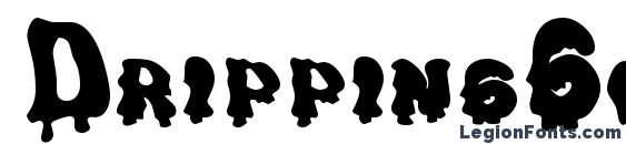 шрифт DrippingGoo, бесплатный шрифт DrippingGoo, предварительный просмотр шрифта DrippingGoo