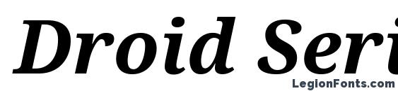 шрифт Droid Serif Bold Italic, бесплатный шрифт Droid Serif Bold Italic, предварительный просмотр шрифта Droid Serif Bold Italic