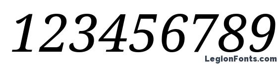 Droid Serif Italic Font, Number Fonts