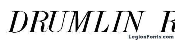 DRUMLIN Regular Font, Serif Fonts