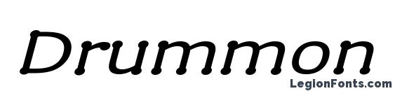 Drummon Italic font, free Drummon Italic font, preview Drummon Italic font