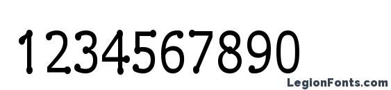 Drummon Narrow Font, Number Fonts