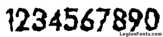 Drunker (srb) Font, Number Fonts