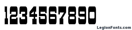 Dry goods narrow jl Font, Number Fonts