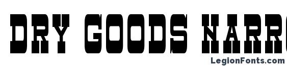 шрифт Dry goods narrow jl, бесплатный шрифт Dry goods narrow jl, предварительный просмотр шрифта Dry goods narrow jl