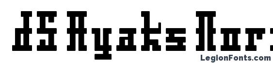 DS Ayaks Normal font, free DS Ayaks Normal font, preview DS Ayaks Normal font