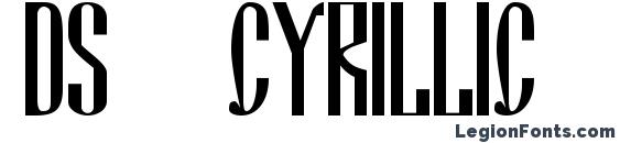 Ds cyrillic font, free Ds cyrillic font, preview Ds cyrillic font
