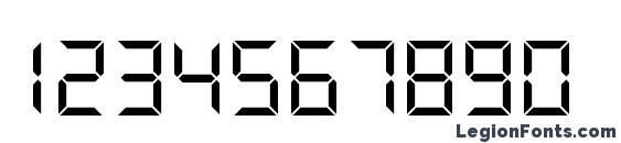 Ds digital Font, Number Fonts